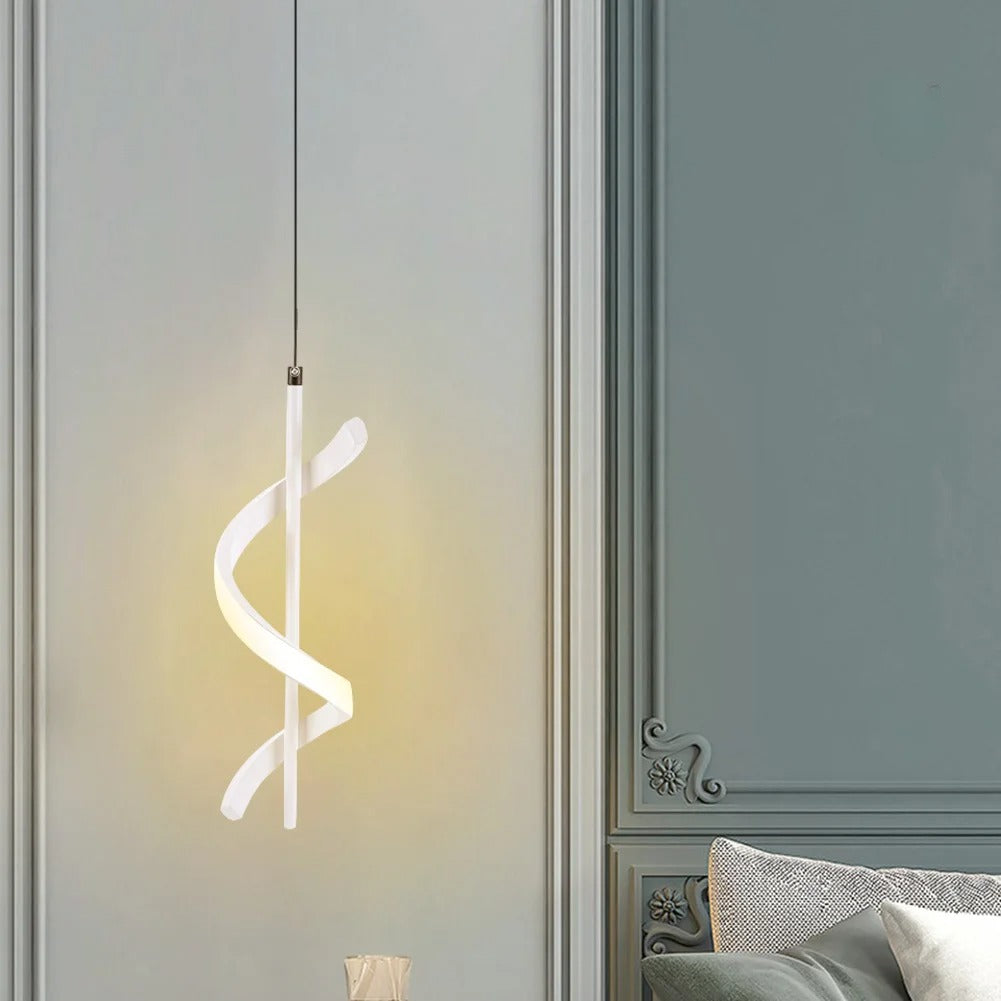 SPIRAL HANGING DROP PENDENT