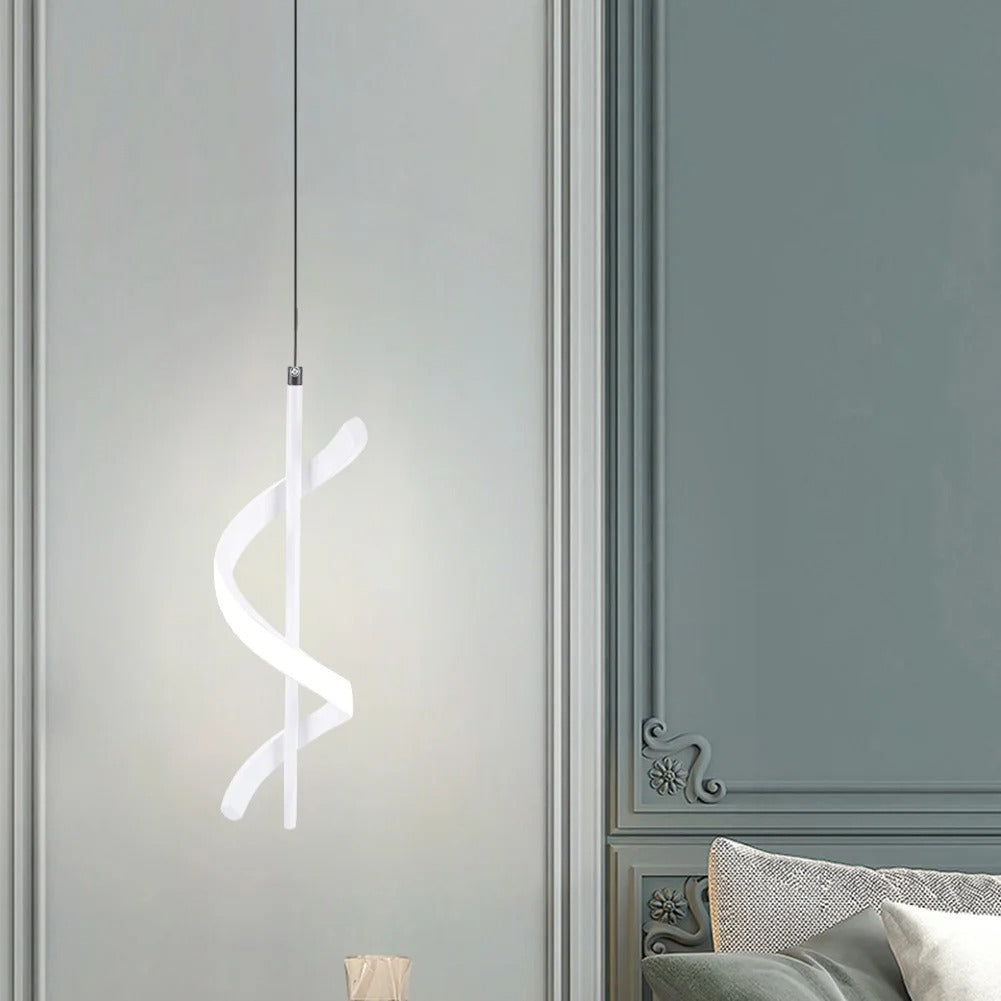 SPIRAL HANGING DROP PENDENT