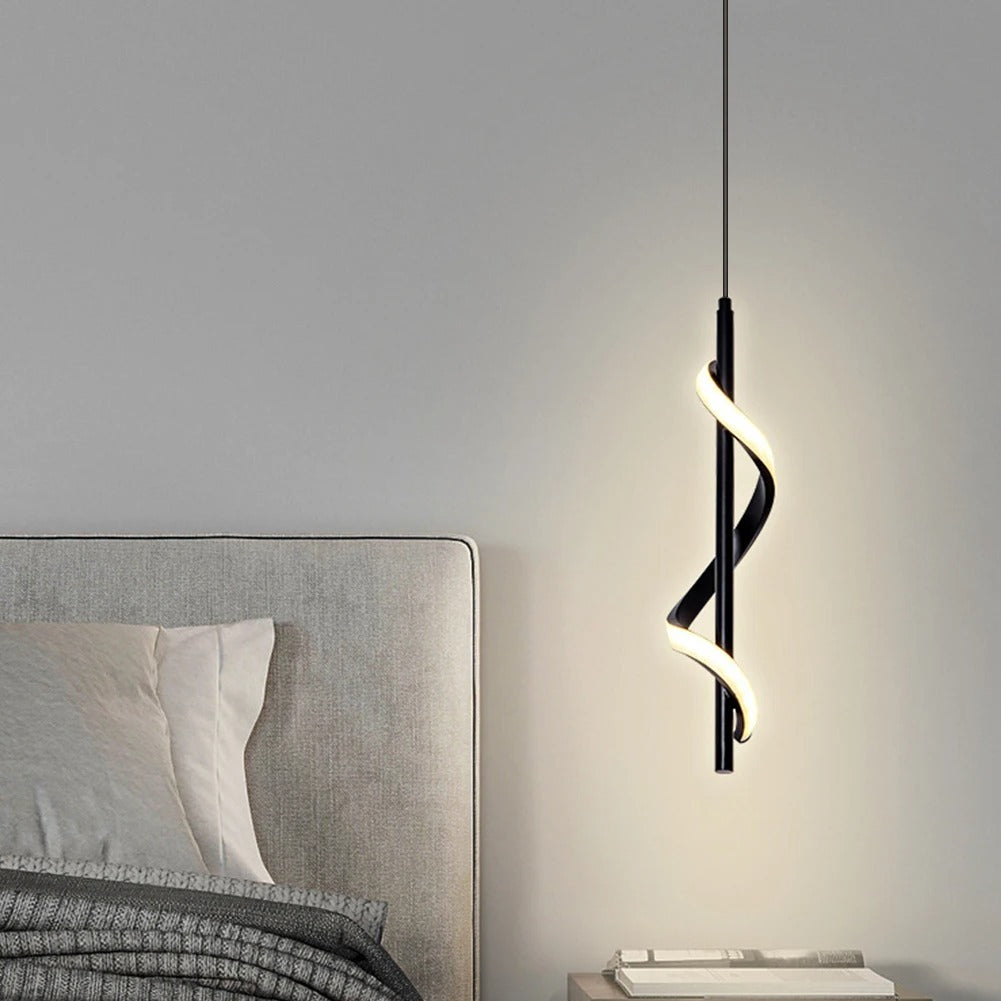 SPIRAL HANGING DROP PENDENT