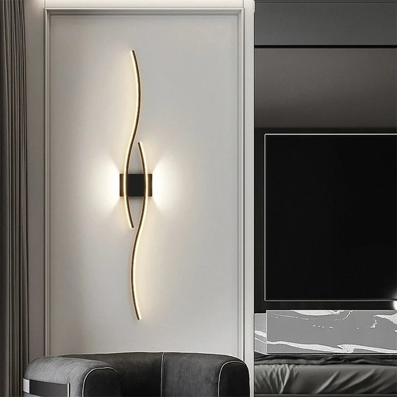 DOUBLE WAVE WALL LIGHT