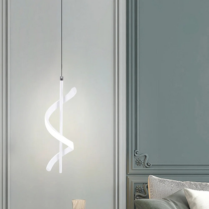 SPIRAL HANGING DROP PENDENT