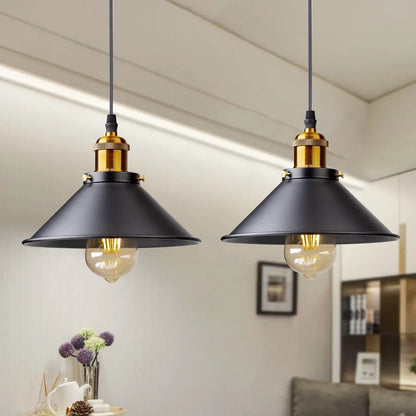 VINTAGE IRON LAMPSHADE