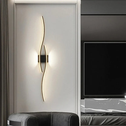 DOUBLE WAVE WALL LIGHT