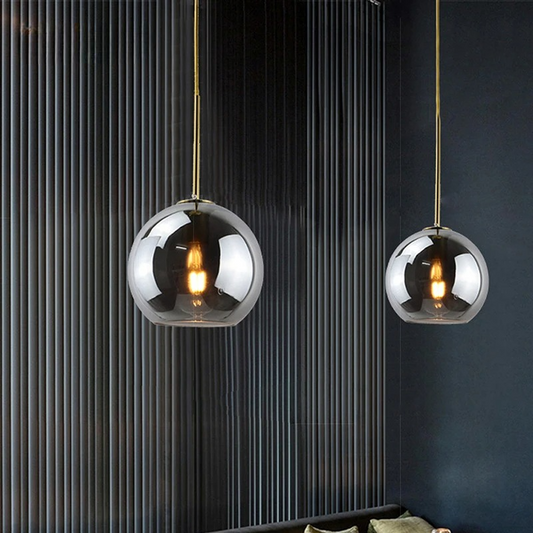 SMOKED SPHERE PENDENT
