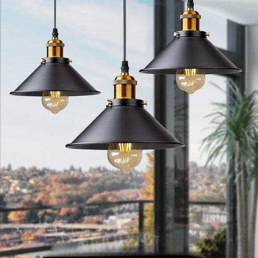 VINTAGE IRON LAMPSHADE
